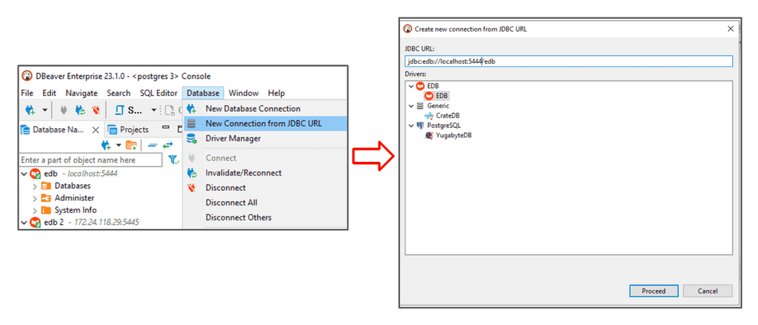 JDBC URL Connection Method